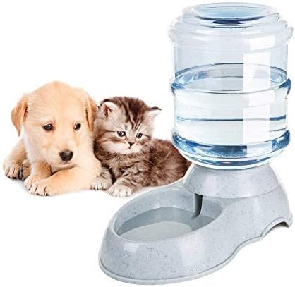 Dispensador de Agua Automático para Mascotas de Gatos/Perros 3.5L x 2 Piezas Dispensador Comida y Agua de Perros (Bebedero+Comedero)