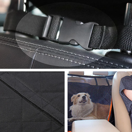Funda coche perro alfombrilla asiento trasero de coche para mascota cubierta impermeable resistente universal para suv turista transportar viaje
