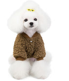 Suéter para perros pequeños, gatos, cachorros, abrigo cálido de invierno para mascotas, ropa de forro polar