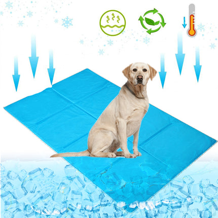 Alfombrilla refrescante almohadilla de enfriamiento para perros gatos manta refrescante mascota cama lavable resistente verano