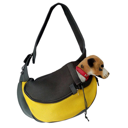 Transportador perro transpirable bolsa paseo porta mascota resistente cangureras para llevar cachorro 40x24cm