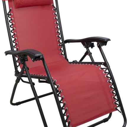 Silla Gravedad Cero silla de patio reclinable Tumbona Plegable de Descanso Ajustable con Reposacabezas para Patio Jardín Piscina Playa Balcon