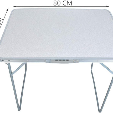 Mesa Plegable de Camping Mesa Aluminio con Asa de Transporte 80X60X70CM