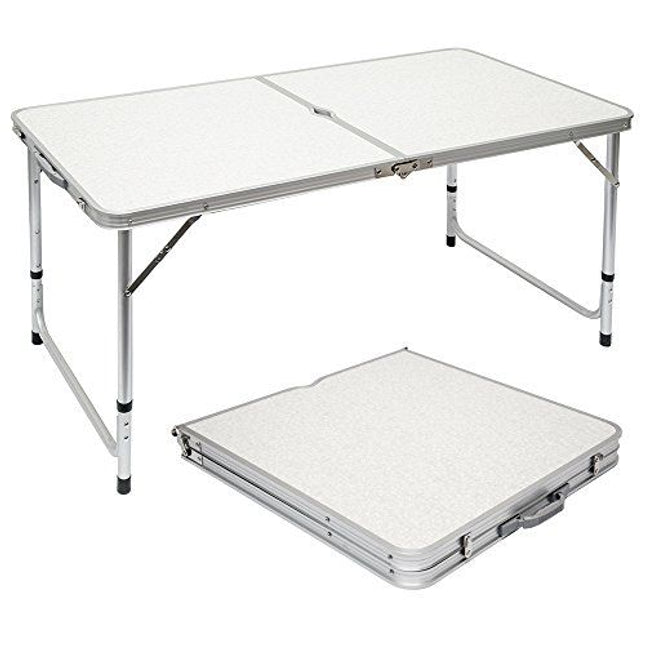 Mesa Plegable de Camping Mesa Ajustable de picnic 120X60X55/62/70CM