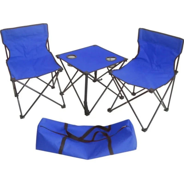 Juego De Mesa Y Sillas Plegables para Acampar, Silla Plegable De 2 Piezas con Mesa Plegable Liviana De 1 Pieza para Pescar Picnic y Barbacoa