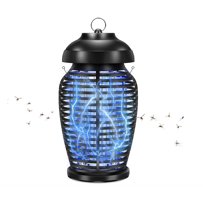 Lámpara Antimosquitos Eléctrico Lámpara Trampa UV Lámpara LED 10W IPX4 Impermeable para Interior y Exterior