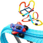 Pista de Coches para niños,  juego de carreras en la pista accesorios 200 pcs, 2 coches,  apto para niños mayores de 6 años