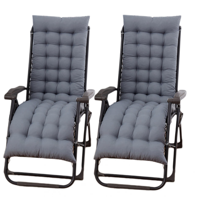 Tumbonas Plegables de Jardín con Cojín Sillas de Gravedad Cero con Cojín Acolchado Respaldo Ajustable en 5 Posiciones