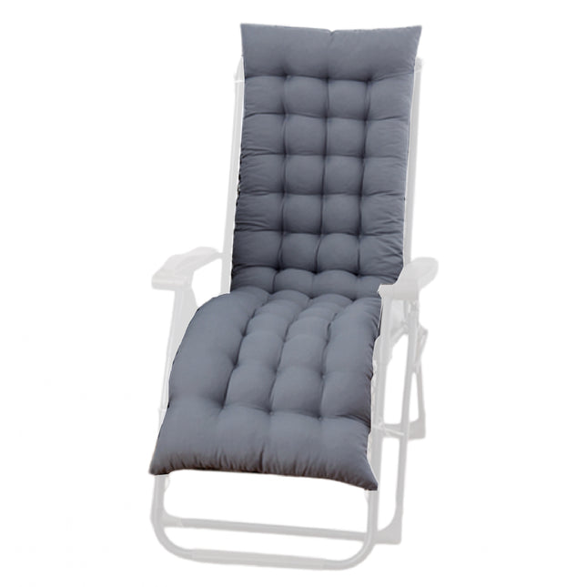 Cojín para Tumbona de Jardín, Colchón Tumbona Gravedad Cero Acolchada, Cojín para Silla Plegable con Respaldo Alto para Exteriores 150cm