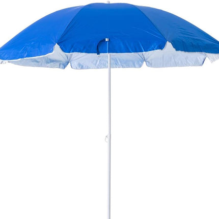 Pack de Sombrilla de Playa de 8 Varillas con Pincho de Soporte de Arena Protección Solar UPF+50 de Azul Aluminio