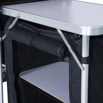 Armario de Cocina Plegable para Camping 146×46×70CM - Ideal para Camping Barbacoa