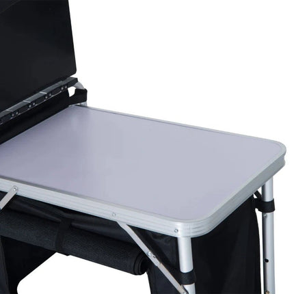Armario de Cocina Plegable para Camping 146×46×70CM - Ideal para Camping Barbacoa