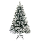 Árbol de Navidad Nevado Supergrueso Frondoso, Ramas con con Agujas de Pino Nieve, Apertura de Montaje Simple y Espeso