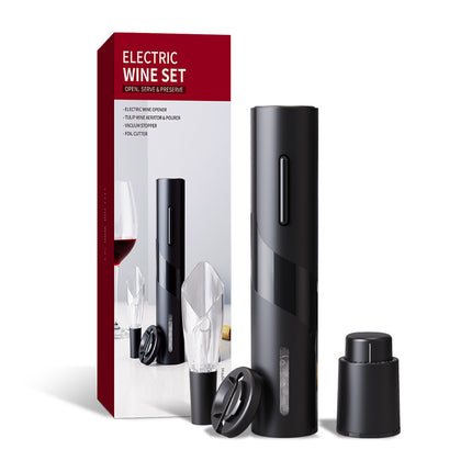 Sacacorchos Automático con Luz, USB Recargable Abridor de Vino Automático Profesional 5 en 1 con Cortacapsulas  Vertedor y Tapón de Vino de Vacío