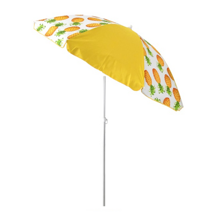 Sombrilla de Playa Parasol Playa inclinable contra rayo UV poste aluminio sombrilla portátil altura ajustable Inclinación giratoria