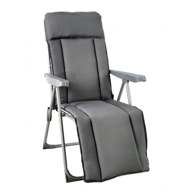 Silla Acolchada Silla Plegable y Reclinable con 5 Posiciones Ajustables 73X58X107CM