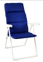 Silla Acolchada Tumbona Plegable y Reclinable con 5 Posiciones Ajustables  68X58X107CM