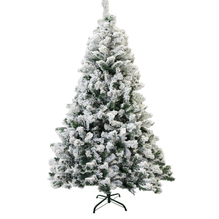 Árbol de Navidad Nevado Artificial con Nieve PVC Blanco 120/150/180/210/240cm