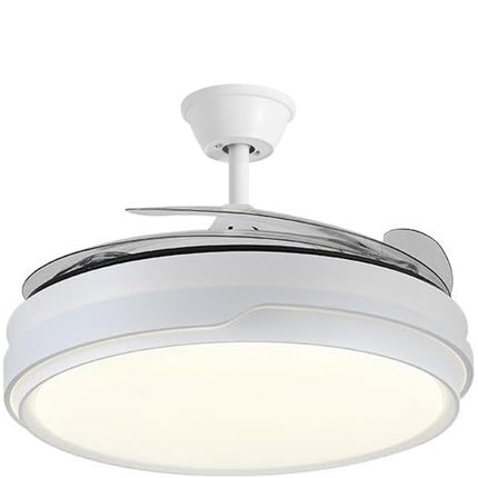 Ventilador de Techo con Luz LED 70W, Control Remoto, 107cm, 6 Velocidades, Temporizador, 3 Tonos de Luz (3000K/4200K/6500K), Función Reversible, Silencioso
