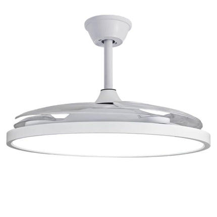 Ventilador de Techo LED 40W, Control Remoto, 107cm, 6 Velocidades, Temporizador, 3 Tonos de Luz (3000K/4200K/6500K), Función Reversible, Silencioso