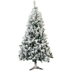 Árbol de Navidad Nevado Artificial con Nieve PVC Blanco 120/150/180/210/240cm