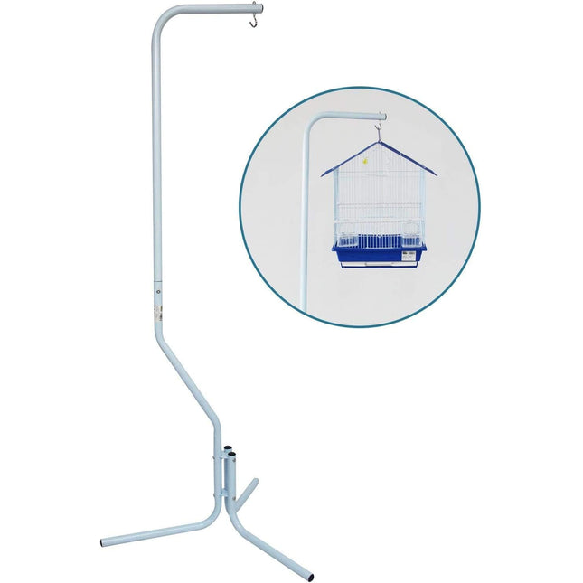 Pie de Gancho para Colgar la Jaula Soporte para Jaula de Pájaros Loro 150CM