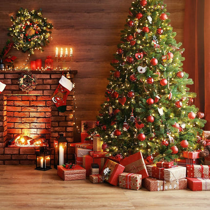 Árbol de Navidad con piñas Christmas Tree Decorations Abeto Artificial árbol Verde PVC y PE con Bayas rojas