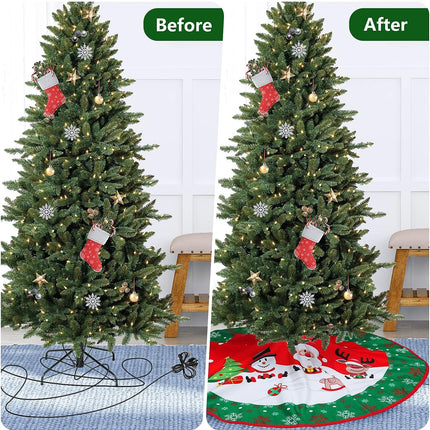 Faldas árbol de Navidad Base de árboles para Fiesta de año Nuevo Vacaciones en casa decoración
