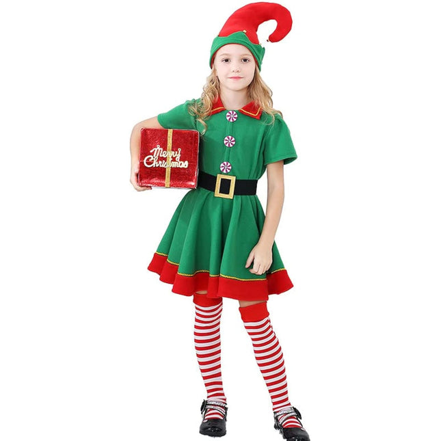 Disfraz de Elfa Elfo ropa de elfo para Fiestas Halloween Navidad