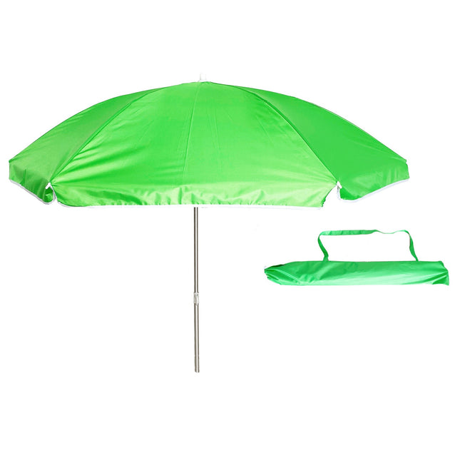 Sombrilla playa de Aluminio diámetro 220cm Incluye bolsa de almacenamiento con asa de transporte