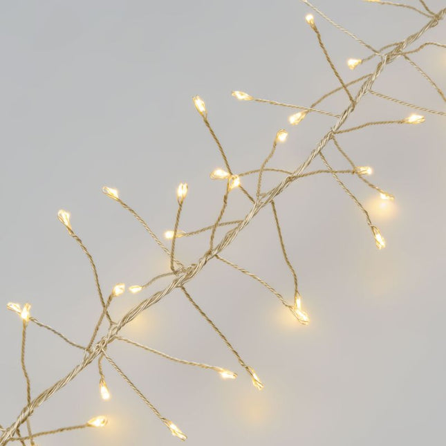 Guirnaldas Luces 100-400 LED 1-4m Exterior Cable Plata Decoración para Navidad Jardines Boda Fiesta Multicolores
