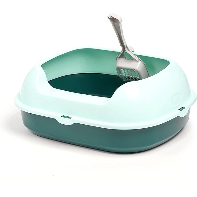 Arenero Gato Grande Bandeja Higiénica Arenero Gatos Gato Caja De Arena Bandeja Arena para Gatos 46 * 38 * 18CM 46*38*18CM