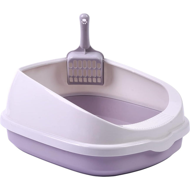 Arenero Gato Grande Bandeja Higiénica Caja De Arena Bandeja Arena para Gatos 55.5*45*25CM