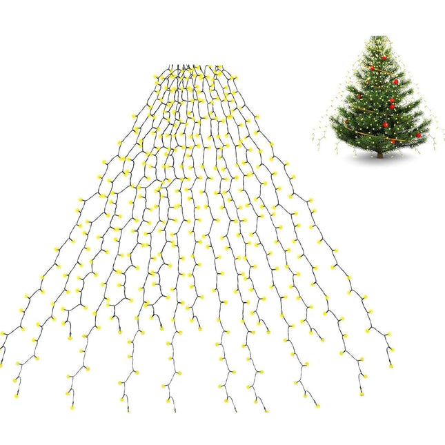 Tiras Luces 100-600 LED para árbol de Navidad 0.3m-3m de alto Exterior IP44 Enchufar Multicolores