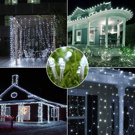 Guirnaldas Luces 100-1000 LED 7.95m-79.92m Exterior Enchufar cable transparente Decoración para Navidad Varios Colores