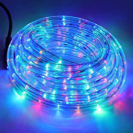 Cadena de luces LED Multicolor con Enchufe EU Tubo Fluorescente 4 Modos de Brillo Exterior