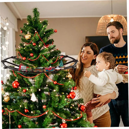 Tren de Navidad para árbol con Luces y Sonidos Juego de Tren eléctrico 270 cm para Colgar en el árbol de Navidad Regalo para Niños
