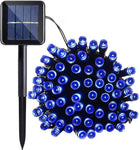 Guirnaldas Luces Solares 50-700 LED Azul Cable Verde 2.5m-35m Exterior 8 Modos