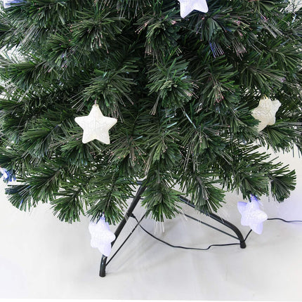 Árbol Navidad Artificial con Luces Incorporadas LED Estrellas Blancas