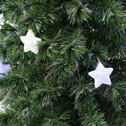 Árbol Navidad Artificial con Luces Incorporadas LED Estrellas Blancas