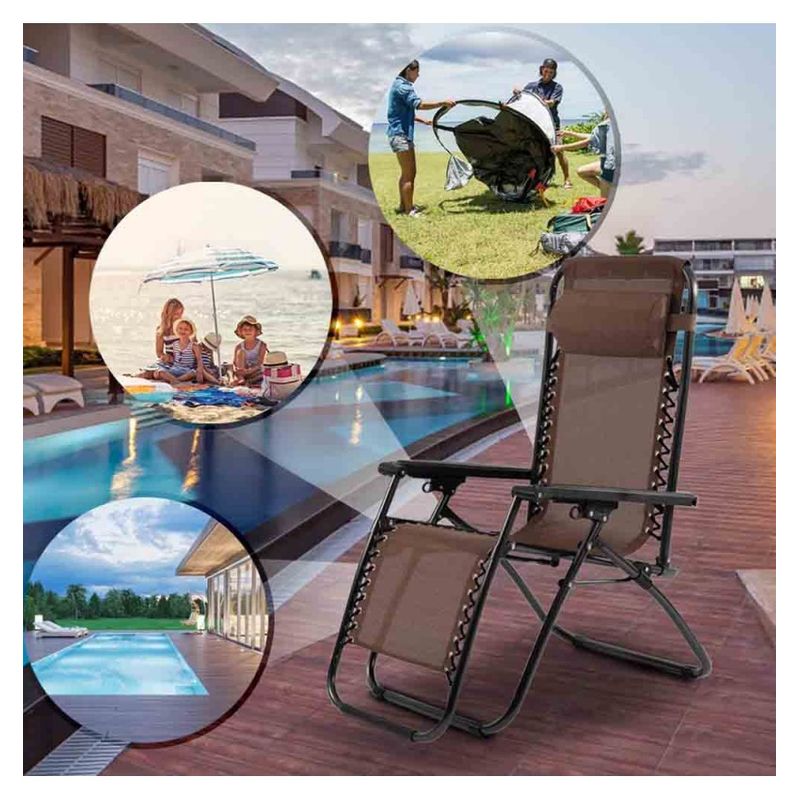 2 Cierres Fijos Para Silla Reclinable De Playa - Compatible Con Tubos De 19 Mm, Para Tumbonas O Sillas Plegables
