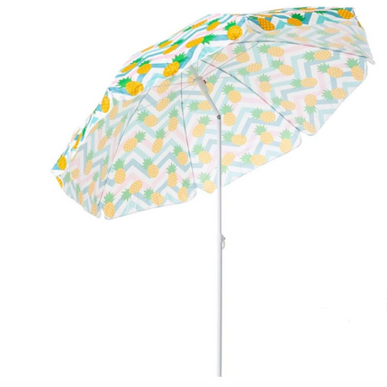 Sombrilla playa inclinable parasol portátil resistente al viento proteccón solar para patio terraza aire libre verano