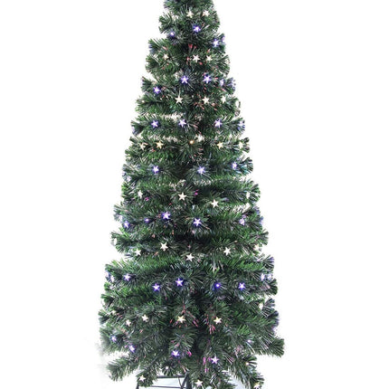 Árbol de Navidad 2023 con luces incorporadas Estrella Blanca y Azul