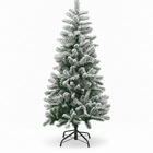 Árbol de Navidad Nevado Artificial con Nieve PVC Blanco 120/150/180/210/240cm