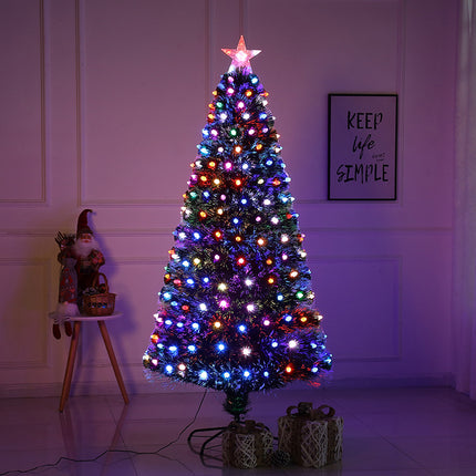 Árbol de Navidad Fibra Óptica con Luces de Colores 60CM