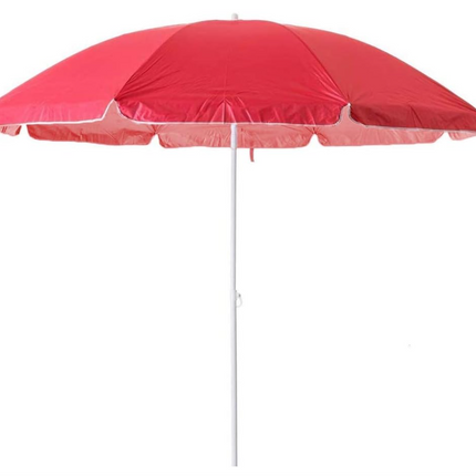 Sombrilla de playa con inclinación ajustable parasol antiviento resistente para patio exteriores terraza jardín
