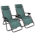 Set de 2 sillas Gravedad Cero reclinables Tumbonas sillas reclinable ajustable butacas plegable con almohada