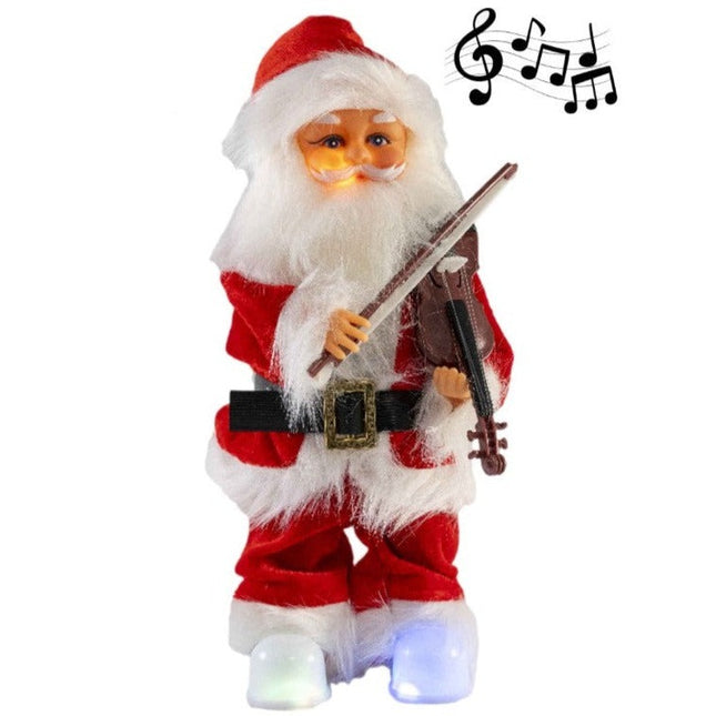 Juguetes de Papá Noel eléctricos Santa Claus bailando/ Santa Claus escalando la escalera
