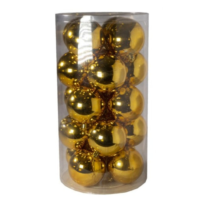 Juego de 20 adornos de bolas de Navidad bolas colgantes 8cm para decoración de árbol de Navidad
