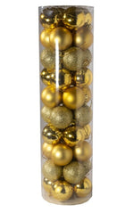 Juego de 40 adornos de bolas de Navidad bolas colgantes 5cm para decoración de árbol de Navidad
